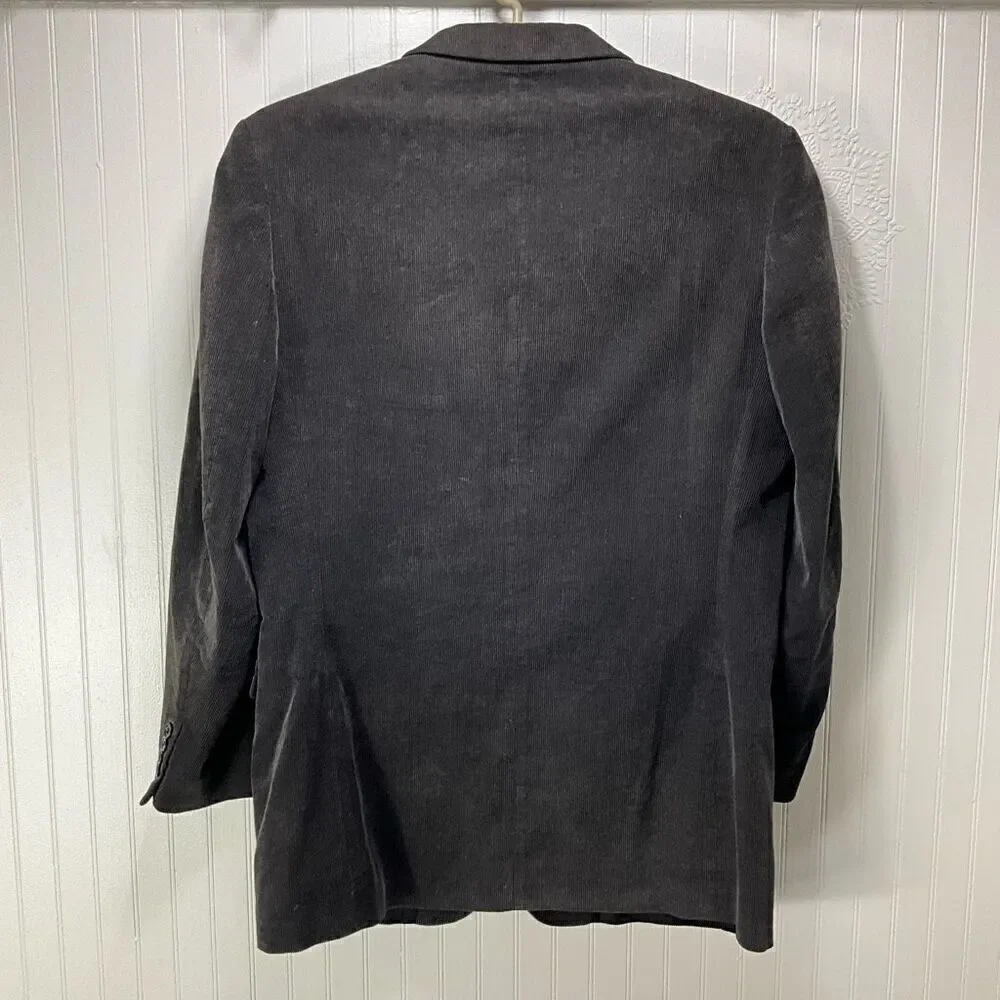 ZAGATO Chocolate Brown Corduroy Blazer
